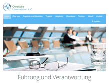Tablet Screenshot of christlicheunternehmer.de